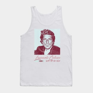 Leonard Cohen / Aesthetic Fan Art Design Tank Top